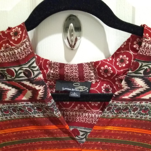 🌸Beautiful Suzanne Betro Floral Flowy Dress Sz L - Picture 2 of 8